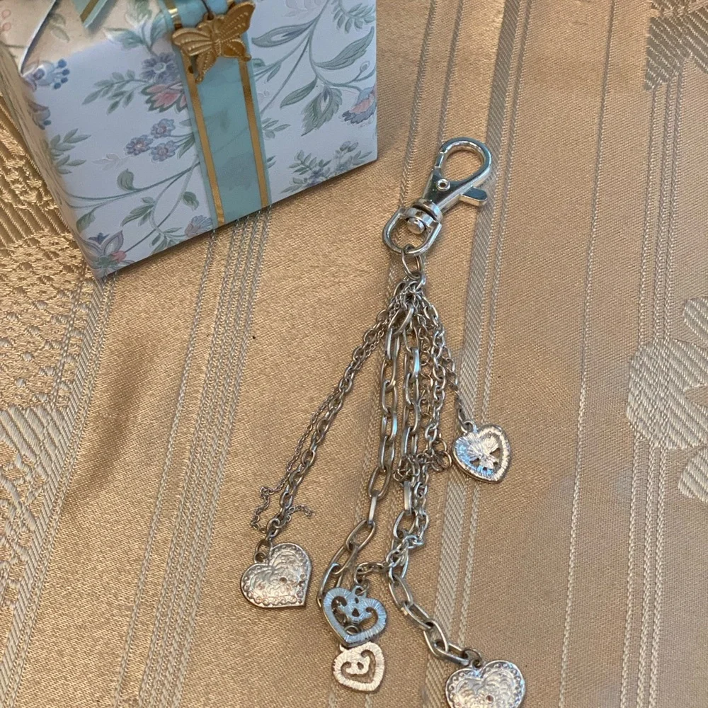 Silver tone charms